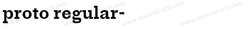 proto regular字体转换